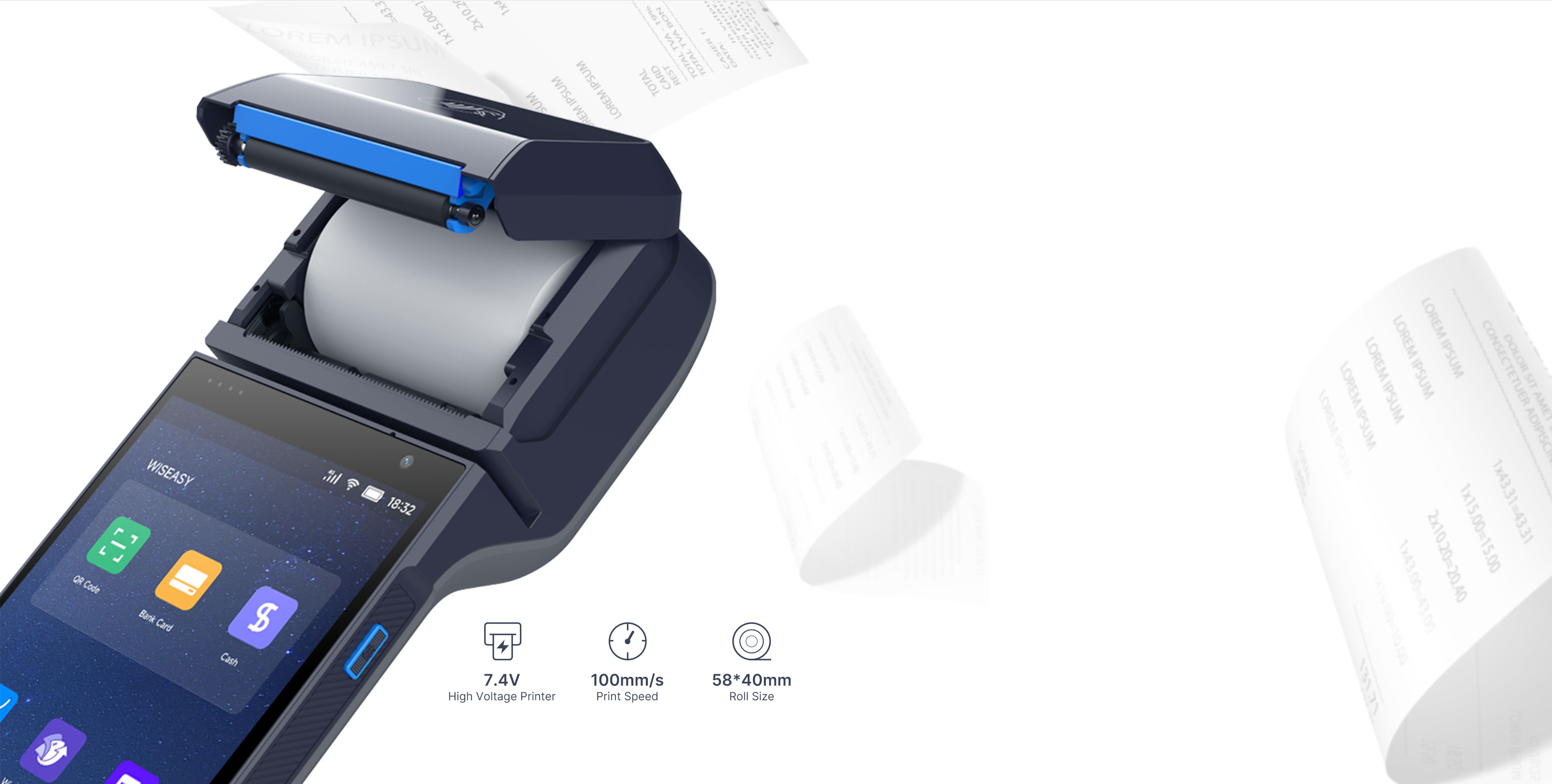 Une imprimante fiable et rapide qui permet l'impression rapide de reçus