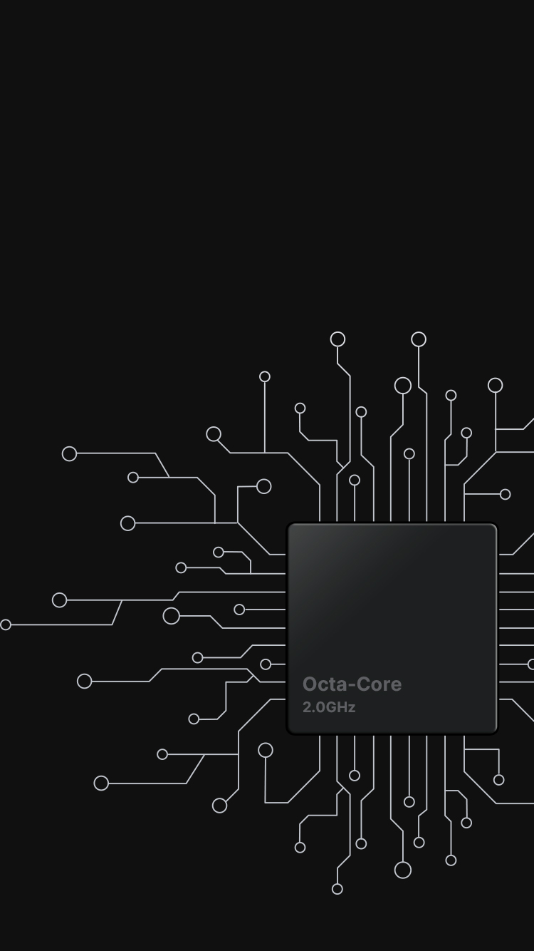 Processeur Octa-Core 2,0GHz pour une vitesse multitâche